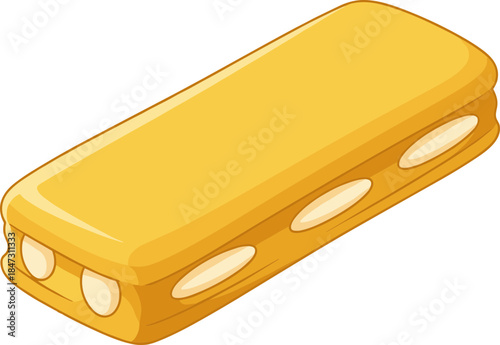 Cartoon Style Detailed Tambourine Musical Instrument Illustration with Rattle Detail