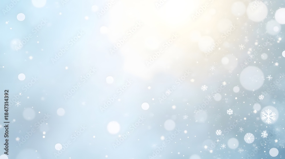 Obraz premium Theme christmas, Soft gradient winter background with glitter texture overlay
