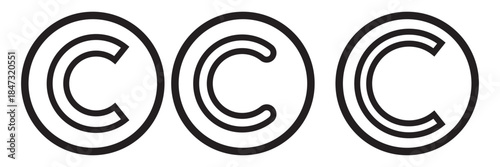 Copyright icon logo design. copyright sign and symbol