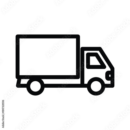 Delivery truck icon illustration