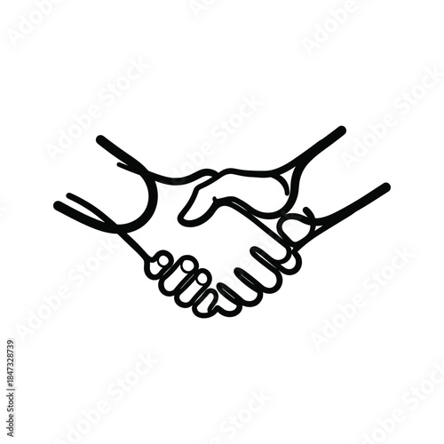 Handshake symbolizing partnership and agreement