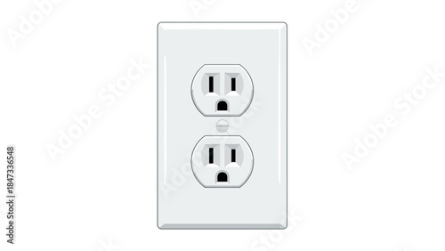 Electrical power outlet receptacle with two sockets