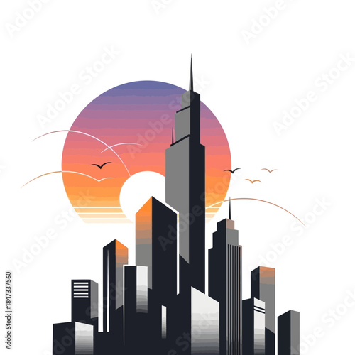 A solitary young woman stands contemplatively on a cliff overlooking a tranquil ocean at sunset