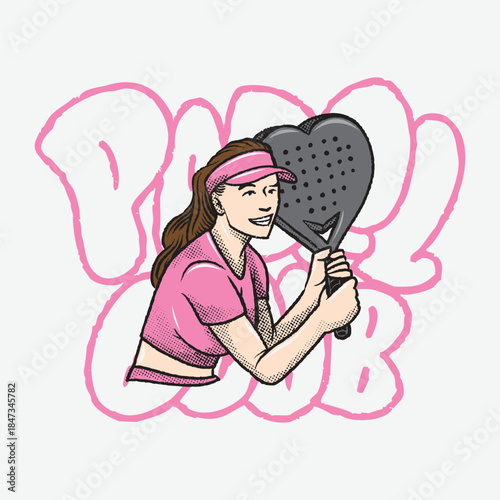 PADEL player, girl, man, padel player, padel throwup, padel bubble, service padel, padel club