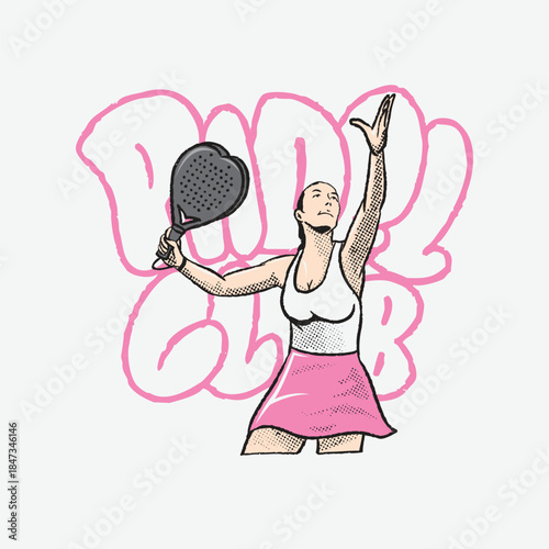 PADEL player, girl, man, padel player, padel throwup, padel bubble, service padel, padel club