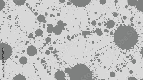 gray virus cells on white background.