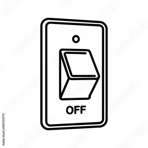 Light switch in off position