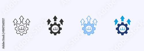 Optimization Icon Set Multiple Style Collection Element For Design