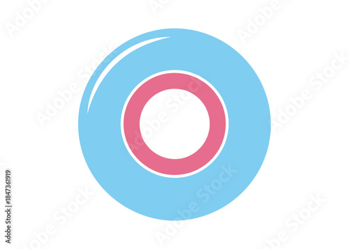 Image of a buoyant ring for promoting safety in water activities and fun

