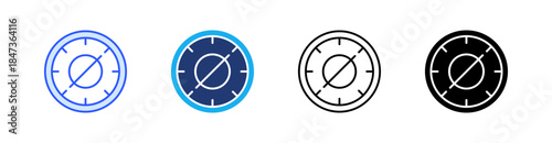 Time Off Multiple Style Icon Set Vector 