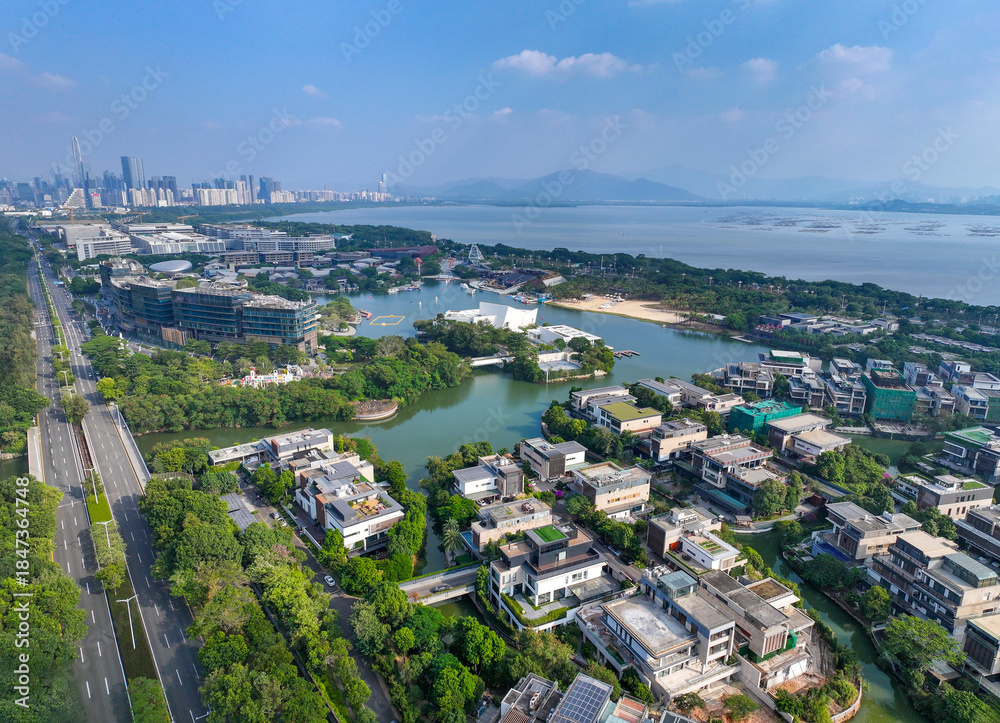 Obraz premium Shenzhen Bay Happy Coast, Nanshan District, Shenzhen City, Guangdong Province