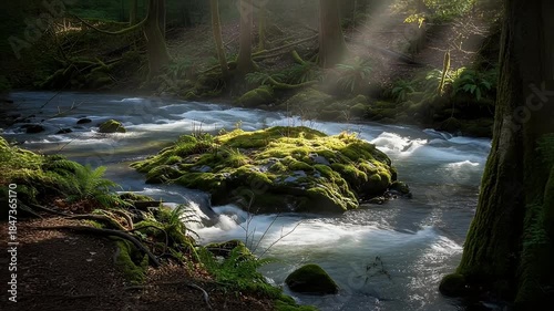 Exploring Underwater World of Algae and Sunlight in Shallow Water