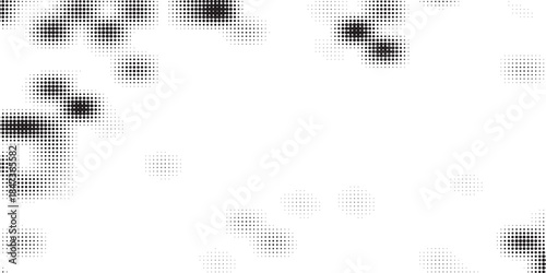 Dotted halftone gradient texture. Vanishing polka dot background. Repeating dots gradation pattern background. Black fading comic pop art overlay backdrop. Raster effect wallpaper. Vector halftone