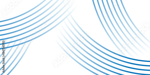 abstract creative blue overlapping gradient lines background vector illustration.
