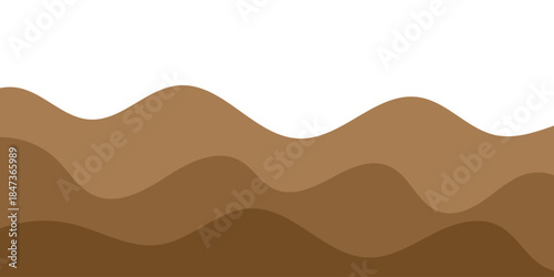 abstract creative brown wave shape background design.