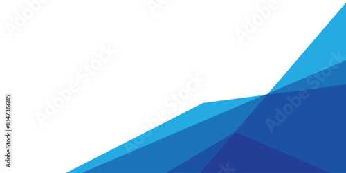 abstract creative minimalist blue triangular shape design for card, poster, background.