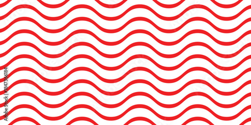 abstract creative red wave line design.