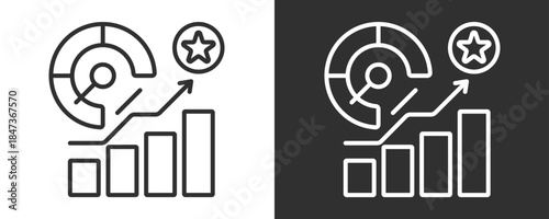 Performance Excellence Icon Set Vector Collection Isolated In Black And White