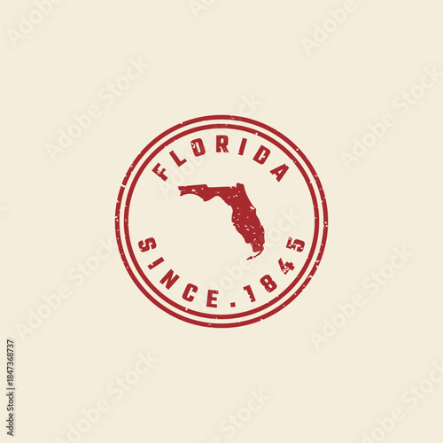 Florida Vintage State Badge