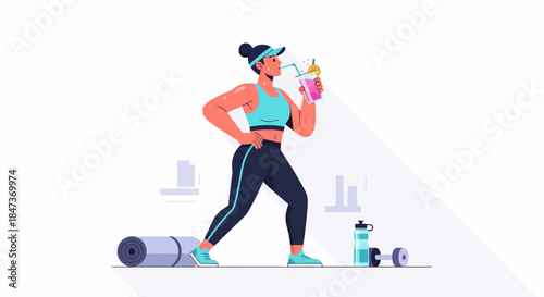 Refreshing Drink After Workout For An Active Healthy Lifestyle