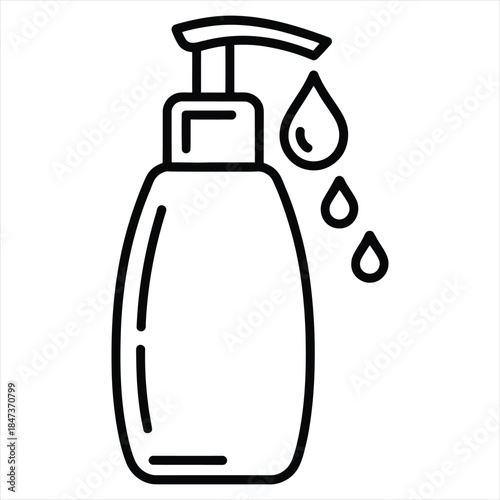 Communication and technology line icons with chat messages phone and computer monitor