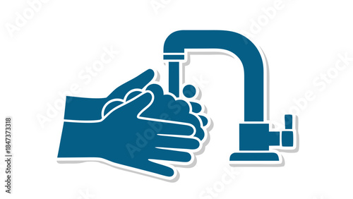 Washing Hands with Soap and Water Icon