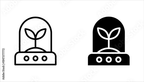 incubator icon set. simple element illustration from future technology concept. vector illustration on white background