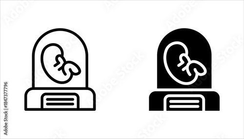 incubator icon set. simple element illustration from future technology concept. vector illustration on white background