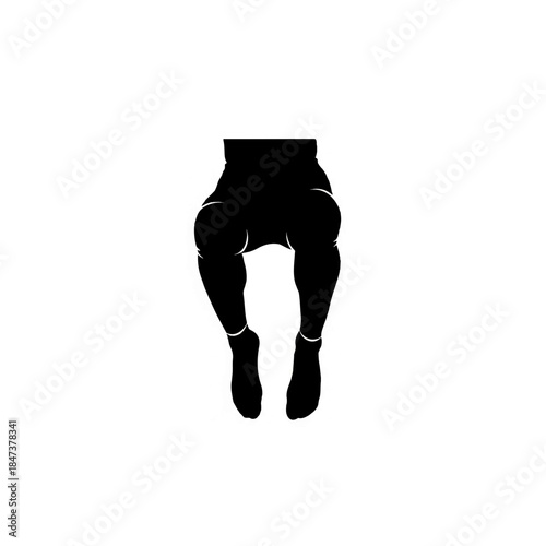 Sitting person silhouette