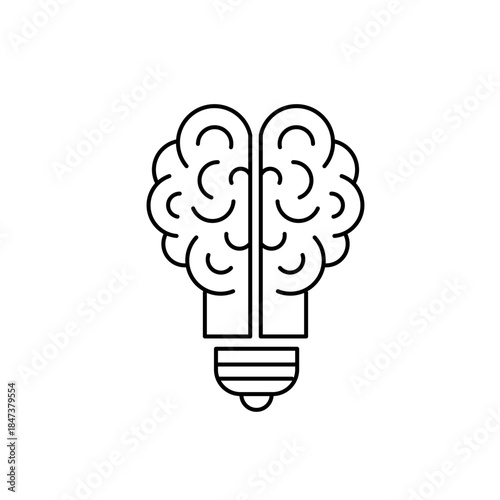 Brain Lightbulb Idea Creativity Innovation.
