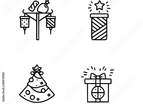 set of christmas gifts