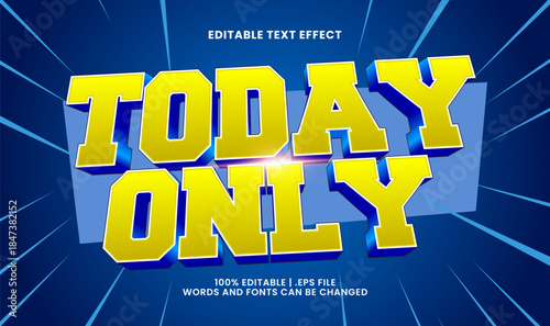 Tableau sur toile today only editable text effect for business