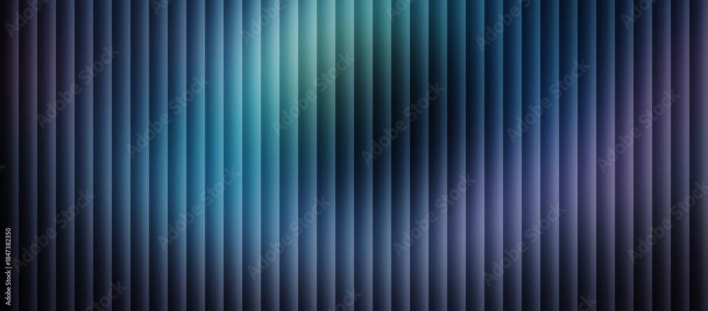 Fototapeta premium Abstract Vertical Lines Background Digital Neon Blue and Teal Glow.