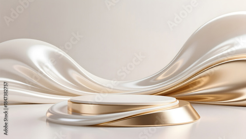 Premium E-commerce Fluid Booth Showcasing Luxurious Curves