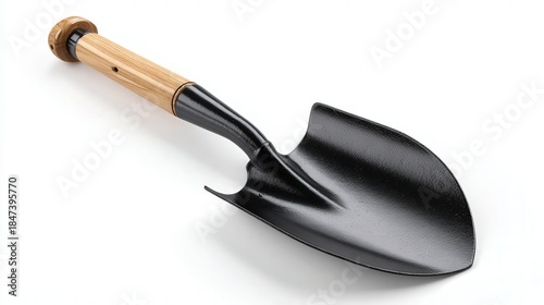 Foldable shovel isolated on white background
