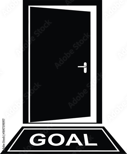 Motivational goal doorway to success