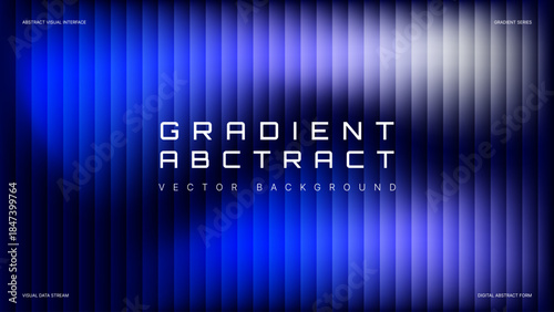 Modern abstract vector background featuring smooth blue gradient stripes with a futuristic and professional look. Ideal for business presentations, technology branding, digital interfaces designs.