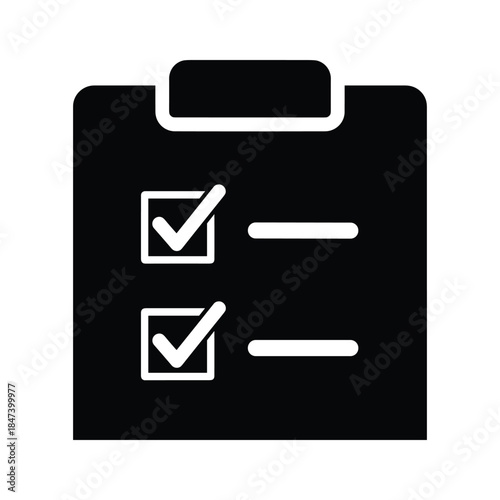 Clipboard with checklist and checked boxes