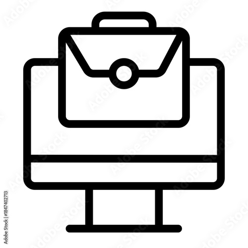 online work icon for illustration