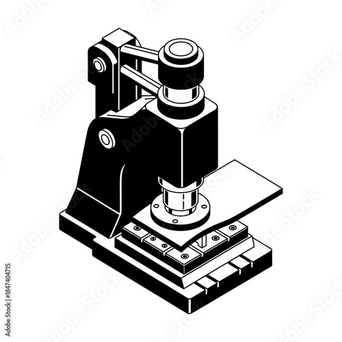 Industrial Press Machine for Manufacturing and Fabrication Processes.