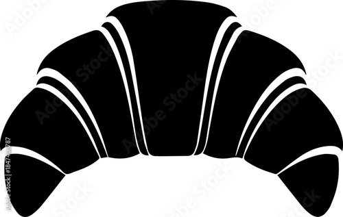 Classic Croissant Silhouette