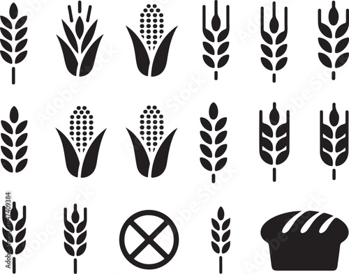 Grain and bread icons for food labeling