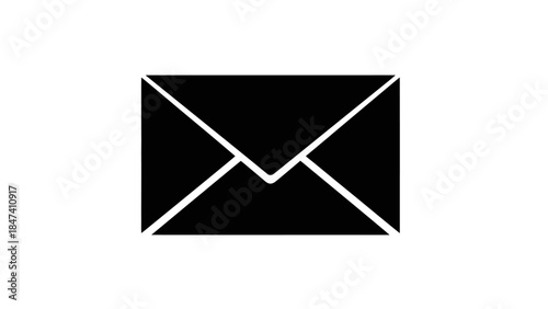 Closed envelope icon representing email communication postal service and digital messages for various forms of correspondence and information exchange