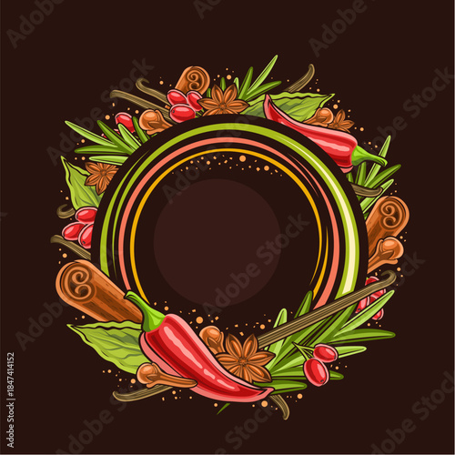 Vector Frame for Spices