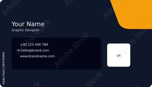 New abstract professional business card, 