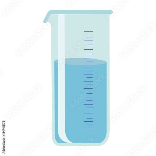 Measuring beaker illustration