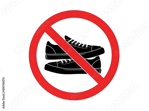 No Shoes Allowed Sign