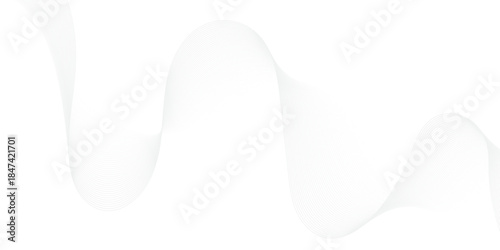 Vector abstract gradient wave Futuristic gray white abstract background. geometric flowing web smoke sound music digital blend curve line texture backgound.