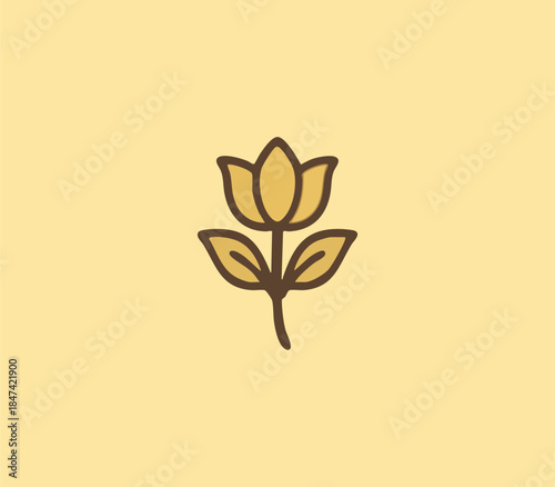 Thailand flower ornament. traditional Thai flower art