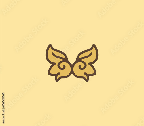 Thailand flower ornament. traditional Thai flower art